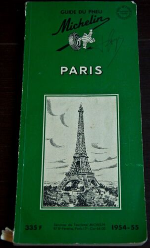 Guide Du Pneu Michelin Paris 1958