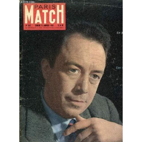 Paris Match N° 562 - Secret D Atlantic : L Aluminium, Albert Camus Le Grand Mort Du Kilomètre 90, De Gaulle : Entracte En Provence Pour Méditer, Notre Dame Revoit Un Diadème, L Expédition Gazelle, Les(...)