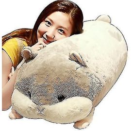 2024 Hamster Plush Toy Plush Body Pillow --Plush Pillows Super Soft Hamster Plush Toy Gift(Color:Grey,Size:50cm/19.6inches) A