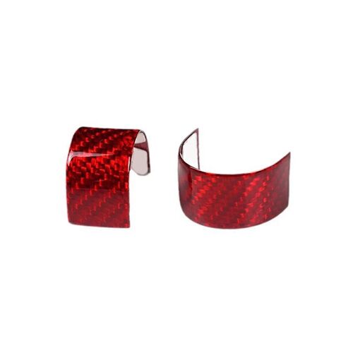 Real Hard Carbon Fiber Sticker For 2020 2021 2022 2023 Car Steering Wheel Ring Cover Trim Accessori