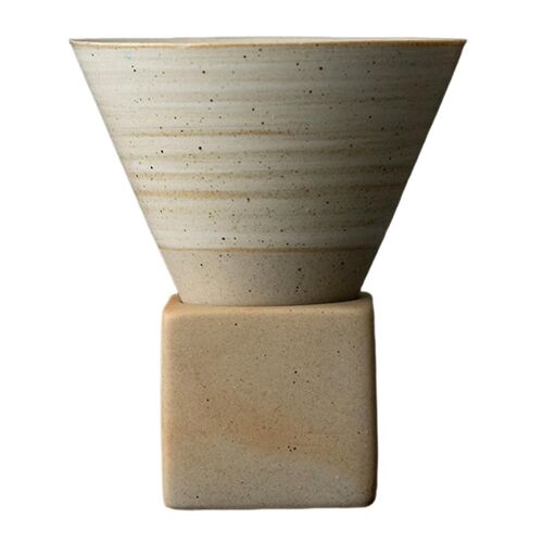 Rétro Céramique Tasse À Café Poterie Brute Tasse À Thé Japonais Latte Pull Fleur Porcelaine Tasse Ménage N