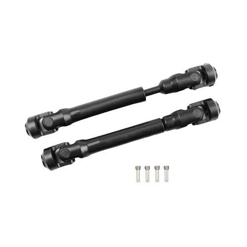 2pcs Metal Drive Shaft Cvd Driveshaft For 313mm Wheelbase Axial Scx10 & Scx10 Ii 1/10 Rc Crawler Ca
