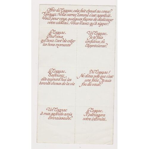 Autocollant Cognac ( Années 70 )
