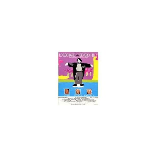 Le Clochard De Bevely Hills - Paul Mazursky - Nick Nolte - Bette Midler - Richard Dreyfuss - Affiche De Cinéma Pliée 60x40 Cm