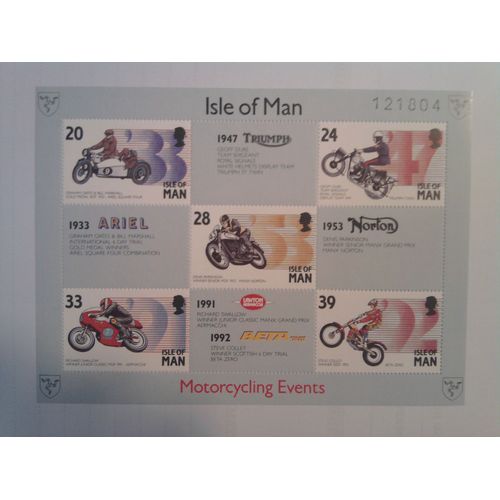 Ile De Man, Bloc Feuillet Compétition Moto