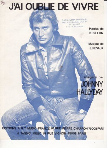 J'ai Oublié De Vivre (Hallyday)
