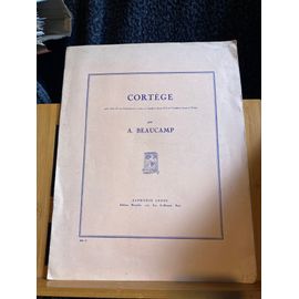 A. Beaucamp Cortège Pour Tuba Trombone Ou Contrebasse Et Piano Partition Leduc