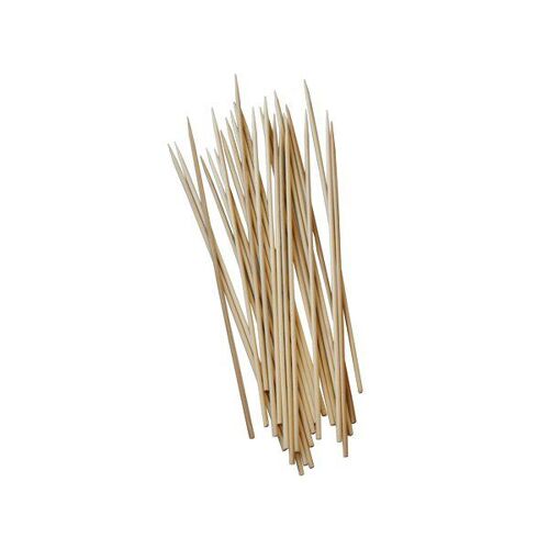 250 BROCHETTES BOIS BAMBOU BIO Ø3MM 25CM NATUREL