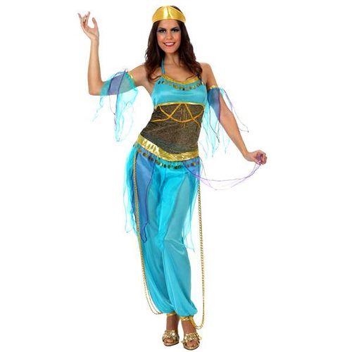 Déguisement De Danseuse Arabe Bleu Taille M/L