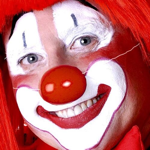 6 Nez Plastique Rouge Clown Avec Élastique