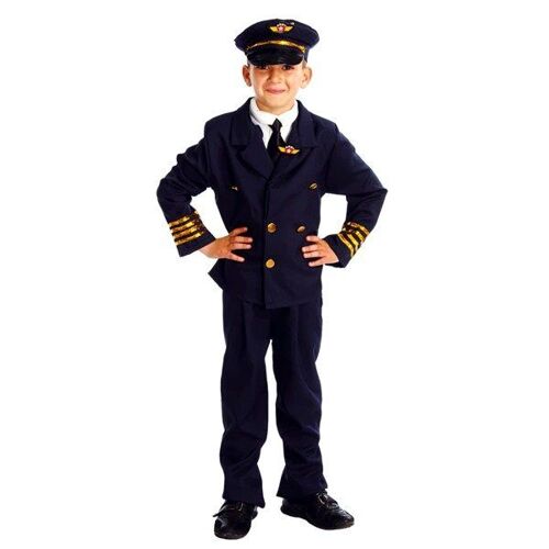 Déguisement Pilote De Ligne Garçon 7-9 Ans