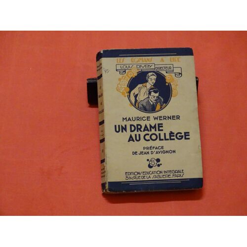 Un Drame Au Collège (Roman)