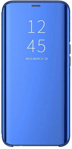 Coque en Miroir pour Xiaomi MI 12, Premium Smart View Etui Housse avec Clear Afficher Fenêtre - Bleu
