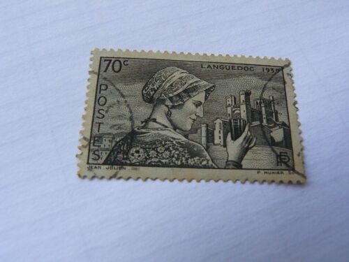 Timbre De 1939, Languedocienne Et Cathédrale De Béziers N° 448 Oblitéré