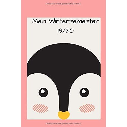 Mein Wintersemester 19/20: Studienplaner Für Das Wintersemester 19/20 Ab Oktober 2019 Bis Ende März 2020 I Tägliche Ansicht Mit Uhrzeiten I Notizbuch ... Im Studium Für Das Wintersemester