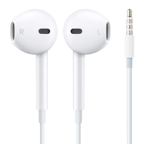 Écouteurs filaires Jack 3.5mm avec Micro et télécommande Apple Earpods Blanc