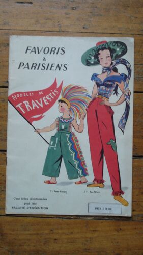 Catalogue Mode "Favoris & Parisiens",Modeles De Travestis.Deguisements Vintage Ca 1960.