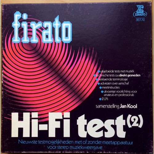 Coffret Firato Hi-Fi Test Lp 387012 (2 33 T)