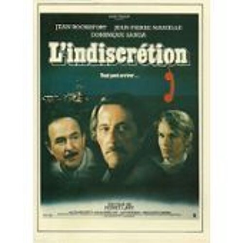L'indiscrétion - Pierre Lary - Jean Rochefort - Jean Pierre Marielle - Affiche De Cinéma Pliée 60x40 Cm