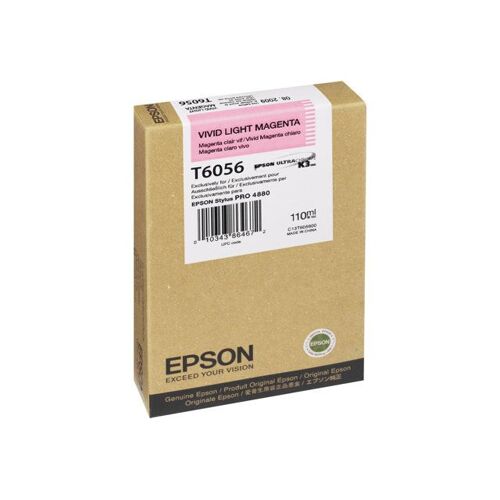 Epson T6056 - 110 ml - Magenta vif clair - original - cartouche d'encre - pour Stylus Pro 4800, Pro 4880, Pro 4880 AGFA