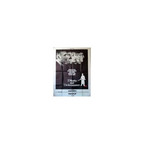 7 Morts Sur Ordonnance - Gérard Depardieu - Michel Piccoli - Jane Birkin - Jacques Rouffio - Affiche De Cinéma Pliée 60x40 Cm