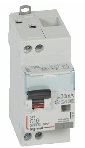 DISJONCTEUR DX3 1P+NG C16 6/10K F 30MA