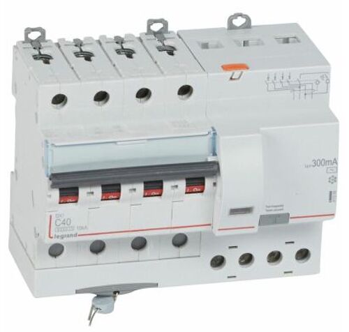 DISJONCTEUR DX3 4P C40 6000A AC 300MA 7M