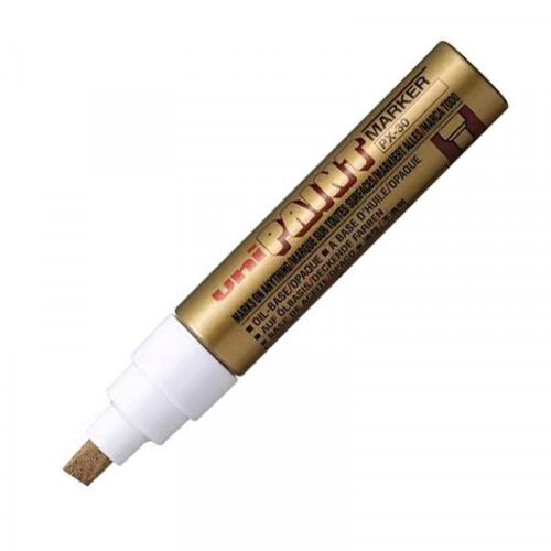 Marqueur - Permanent - Indélébile - Or - Pointe Biseautée - Paint Marker Px30