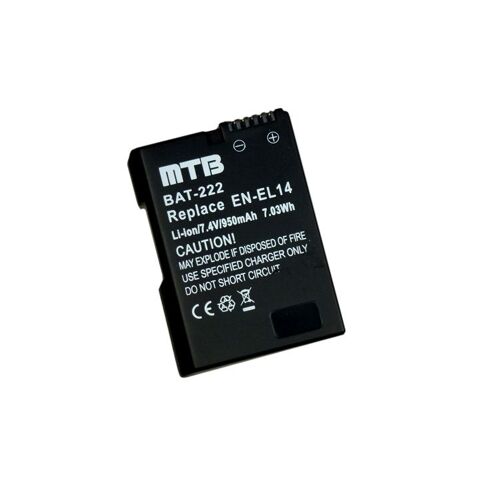 Batterie EN-EL14 pour Nikon D3100, D3200, D5100, D5200, P7000, P7100, P7700