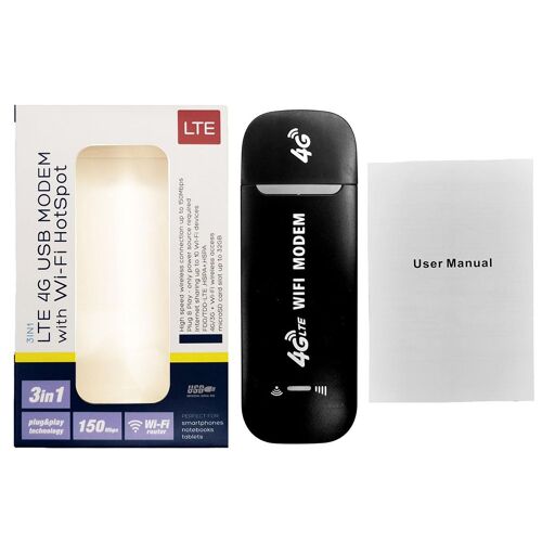 Routeur sans fil 4G LTE, 2 pièces, ZJMle USB, carte Sim à large bande, 150Mbps, Modem Stick, adaptateur WiFi, routeur pour domicile et bureau