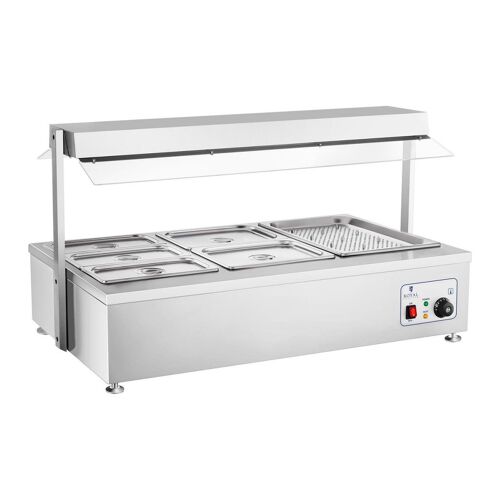 Bain Marie 1700 Watts - 6 Bacs Gn - Avec Compartiment Pour Viande Helloshop26 14_0000561