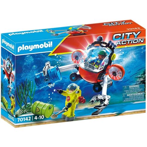 Playmobil City Action 70142 - Agents De Fonds Marins Avec Cloche De Plongée