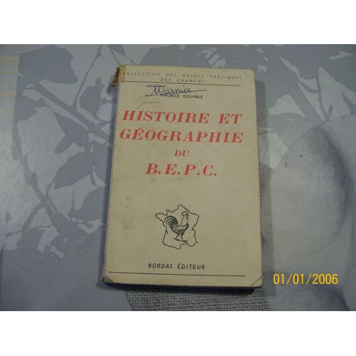 Histoire Et Geographie Du Bepc
