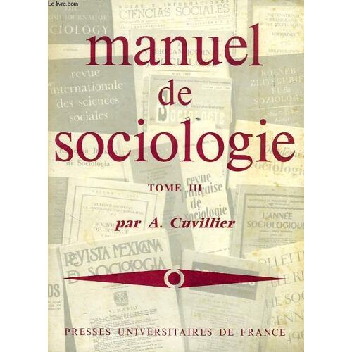 Manuel De Sociologie, Tome Iii