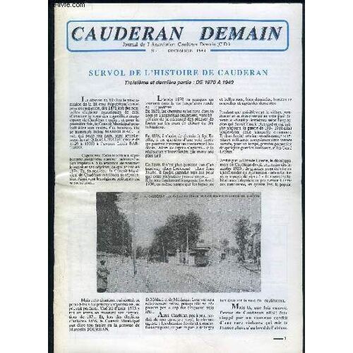 Cauderan Demain N°4 - Decembre 1989