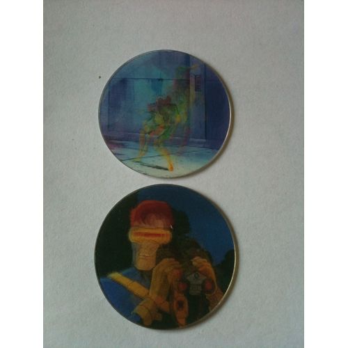 Lot De 2 Pogs Smack Kellogg's X-Men