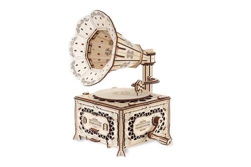 Puzzle 3d En Bois - Gramophone - 321 Pièces