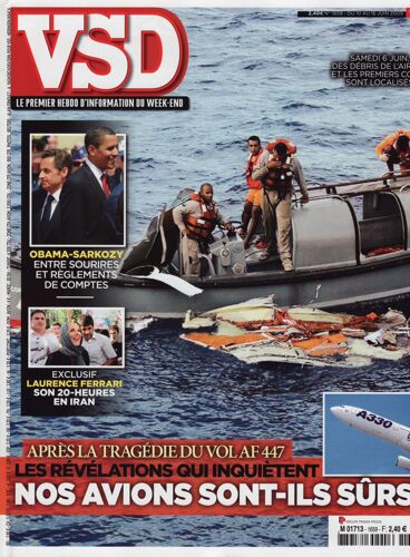 Vsd / 10-06-2009 N°1659 : Bernard Giraudeau (2p) - Barack Obama (4p) - Ac/Dc (2p)