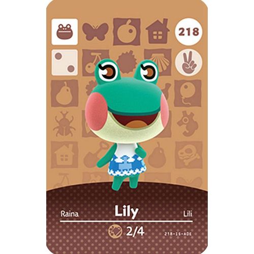 Carte Nfc Amiibo Animal Crossing New Horizons Serie 3, Compatible Avec Nintendo Switch/Lite/Wii U/3ds - Lily 218