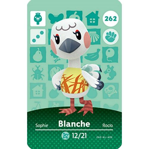 Carte Nfc Amiibo Animal Crossing New Horizons Serie 3, Compatible Avec Nintendo Switch/Lite/Wii U/3ds - Blanche 262