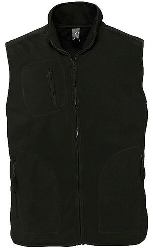 Gilet Sans Manches Bodywarmer Polaire Unisexe - 51000 - Noir