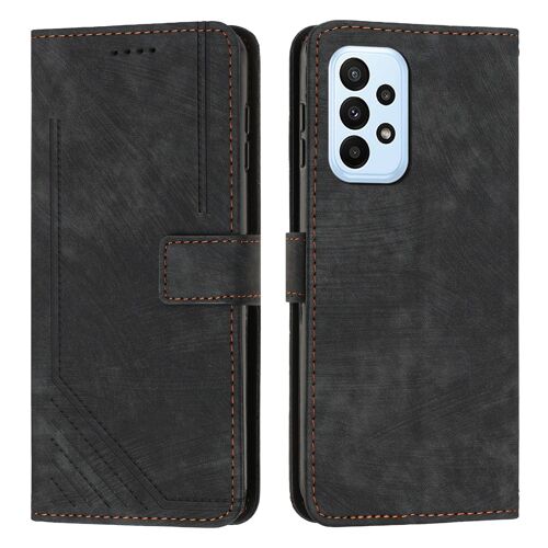 Coque pour Samsung Galaxy A73,Etui de Samsung Galaxy A73 Premium en Cuir Pochette Protection,Étui pour Samsung Galaxy A73 Portefeuille Rabat Clapet Case,Noir