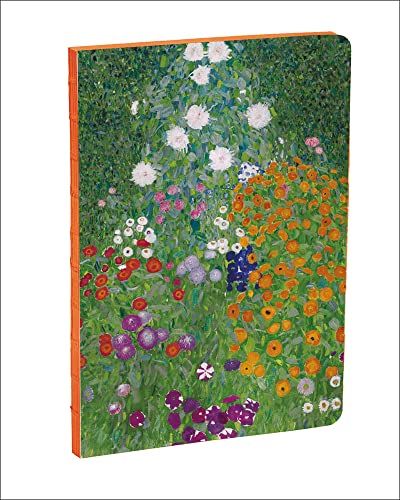 Teneues - A5 Notebook: Flower Garden By Gustav Klimt, Paperback - 140 Lined Pages With Lay Flat Binding