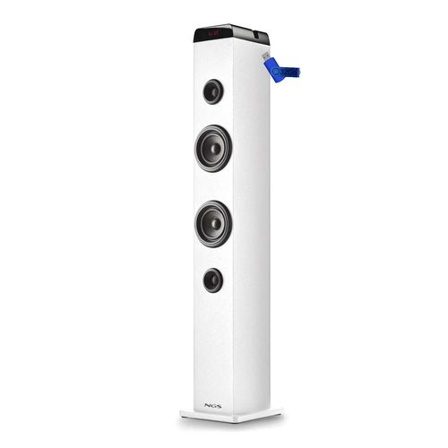 Tour de son Ngs SKYCHARMPROWHITE, Fonction d'appairage multiple, Bluetooth, USB, Entrée Optique, Entrée Microphone+Clé USB 32G