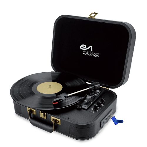 Tourne-disque Vinyle EA-PL100-BK - Haut-parleurs intégrés 20 watts PMPO - 33, 45 et 78 tours - Bluetooth, USB+Clé USB 32G