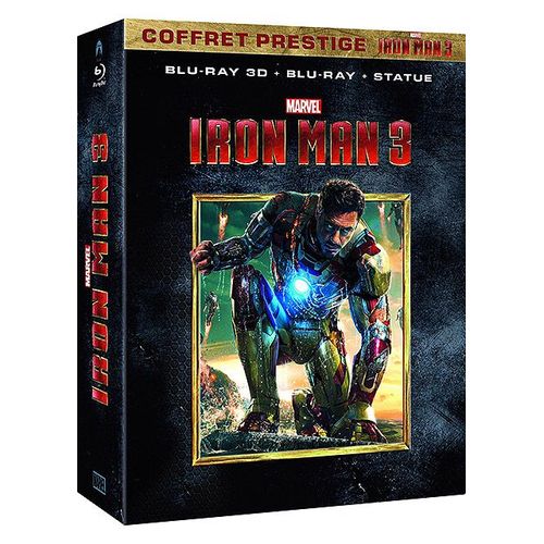 Iron Man 3 - Coffret Prestige Iron Man 3 - Blu-Ray + Blu-Ray 3d + La Statuette À Monter - Édition Exclusive Amazon.Fr