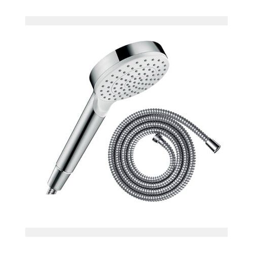 Pommeau de douche Crometta + Flexible Metaflex 160 cm chromé