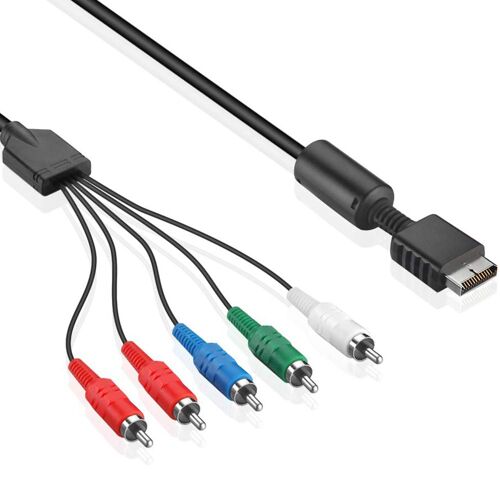 Câble Composant Ps 2/3, Câble Audio Vidéo Rca Composant Hdtv Haute Résolution Pour Console De Jeu Playstation 3 Ps3 Et Playstation 2 Ps2