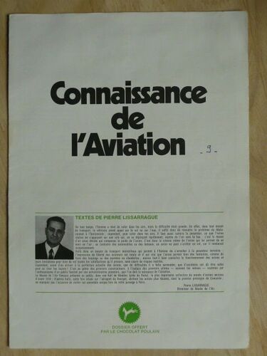 Dossier Chocolat Poulain N°09 : Connaissance De L'aviation - Collecteur Complet De Ses 24 Images 9
