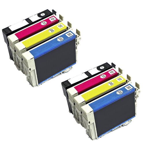 Tonercenter24 - Epson 2x T1281/ 2x T1282/ 2x T1283/ 2x T1284 Compatible Cartouche d'Encre Set pour EPSON STYLUS S22 SX125 SX130 SX235 SX420W SX425W SX435 BX305F BX305FW (2 Set - 8 item)